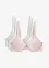 Push up-BH med fine blonder (3-pack), bonprix