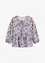 Trikotbluse med snøring, bonprix