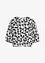 Kortermet bluse i strukturmateriale, bonprix