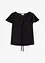 Bluse med volangermer i glansfull stil, bonprix