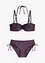 Balconette-bikini med avtagbare halterneck-stropper (2-delt sett), bonprix