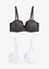 Balconette-BH (2-pack) med delikat blonde, bonprix