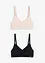 Feel Comfort-bralette i myk modal (2-pack), bonprix
