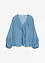 Chiffonbluse med volanger, bonprix