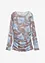 Langermet topp i fin mesh, bonprix