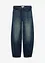Barrel-jeans, Mid Waist med belte, bonprix
