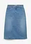 Denimskjørt med stretch, High Waist, bonprix