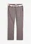 Regular Fit chinos med komfortlinning og belte, Straight, bonprix