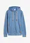 Sweatjakke med hette, med resirkulert polyester, bonprix
