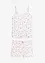 Kort pyjamas i ribbemateriale, bonprix