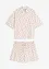 Kort pyjamas av flammegarn, oversized, bonprix