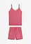 Kort pyjamas i myk pointellejersey, bonprix