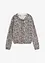 Finstrikket jakke med leopardmønster, bonprix