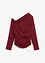 One shoulder-topp av strukturert krepp, bonprix