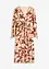 Midikjole med print med lurex, bonprix
