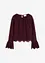 Bluse med volanger, bonprix