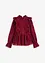 Bluse med borderi, bonprix
