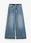 Wide Leg-jeans High Waist, cropped, bonprix
