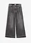 Wide Leg-jeans High Waist, cropped, bonprix