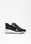 Trendy sneakers fra Tamaris med glitrende overmateriale og detaljer i reptil- og lakkstil, Tamaris