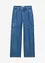 Loose Fit-cargojeans med regulerbar linning, Straight, bonprix