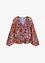 Chiffonbluse med volanger, bonprix