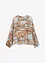Chiffonbluse med rysjer, bonprix