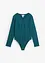 Ribbet body i 100% bomull, bonprix