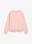 Sweatshirt med blondebesetning, bonprix