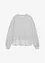 Sweatshirt med blusekant i falden, bonprix