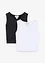 Figurnær cropped topp, dobbelpakning., bonprix
