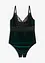 Fløyelsbody ouvert, bonprix