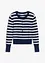 Finstrikket cardigan med stripemønster, bonprix