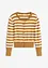 Finstrikket cardigan med stripemønster, bonprix