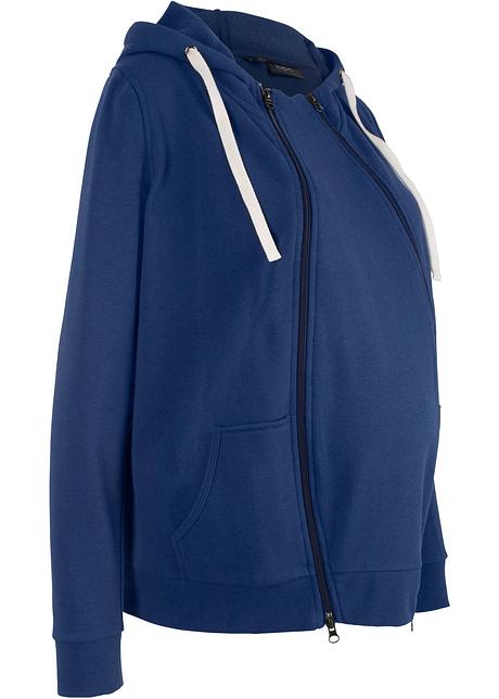 Mamma sweatjakke med babylomme midnattsblå bpc bonprix Mamma sweatjakke med babylomme midnattsblå bpc bonprix