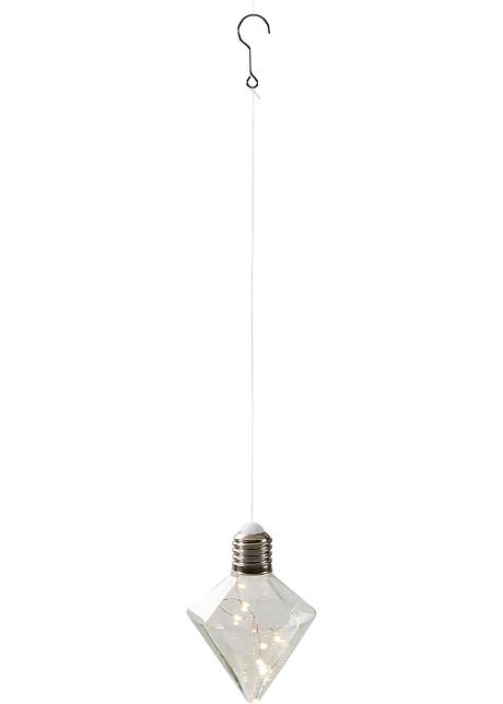 LED anheng Diamant (1 del) transparentsølv bpc living LED anheng Diamant (1 del) transparentsølv bpc living