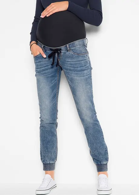 Mammajeans med Denimjogger-look, Straight Leg, bonprix