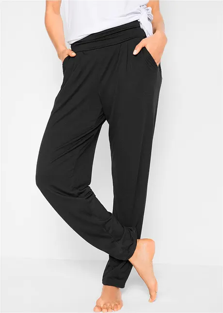 Loungewear haremsbukse med viskose, bonprix