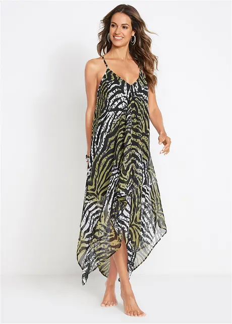 Maxi-strandkjole i chiffon, bonprix