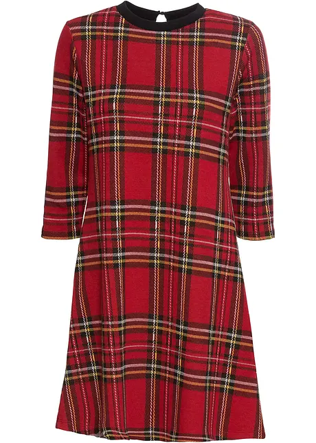 Minikjole med jacquardvevd rutemønster, bonprix
