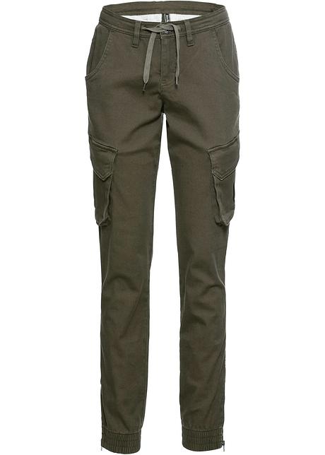 Cargo bukse mørk oliven Dame bonprix.no Cargo bukse mørk oliven Dame bonprix.no