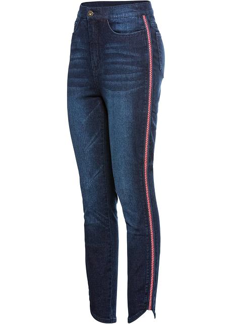 Super Skinny Jeans, forkortet, med glitter Super Skinny Jeans, forkortet, med glitter