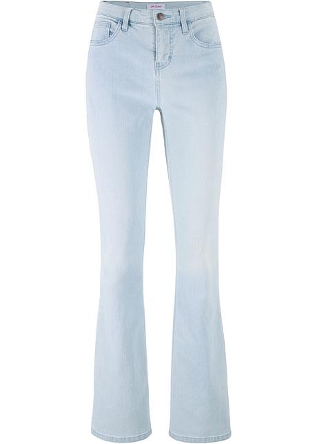 Komfortabel jeans i lett vask - lys blå 