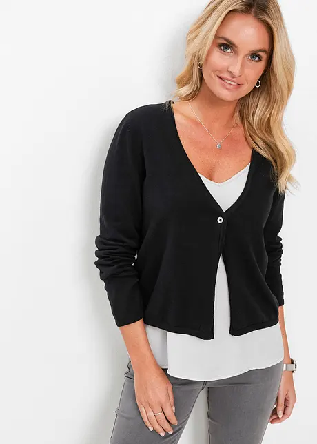 Stilren cardigan, bonprix