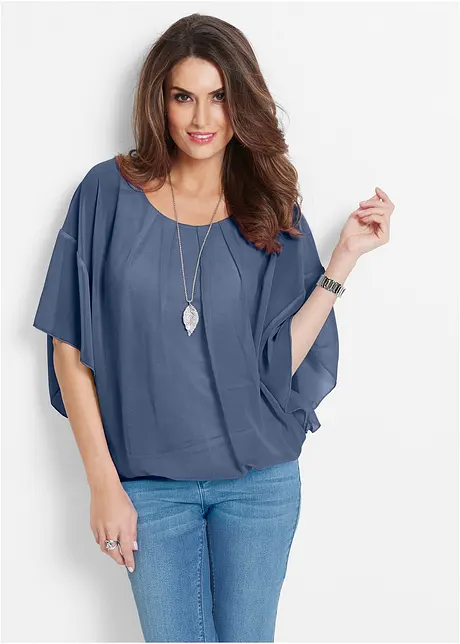 Tunika i chiffon med topp under, bonprix