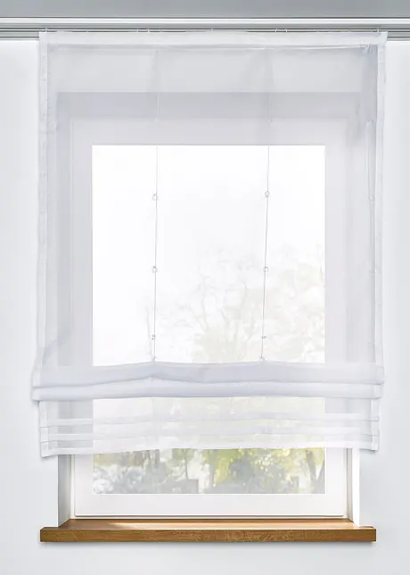 Transparent liftgardin ensfarget, bonprix