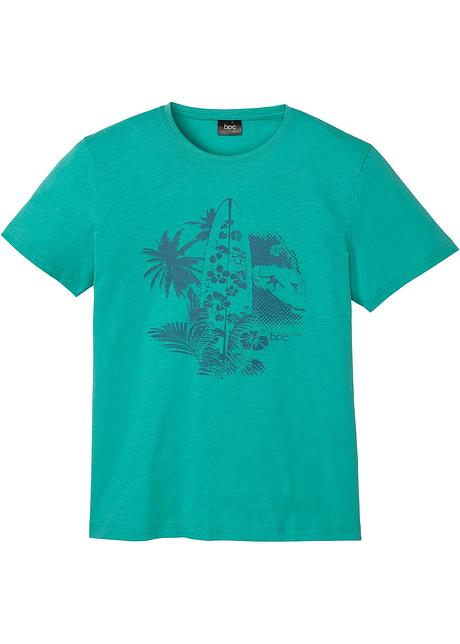 T shirt med sommerlig print, herre sjøgrønn T skjorter Store størrelser SALG Herre bonprix.no