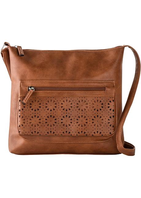 Nydelig skulderveske i skinnimitasjon cognac Veske ryggsekk cognac bpc bonprix collection bonprix.no