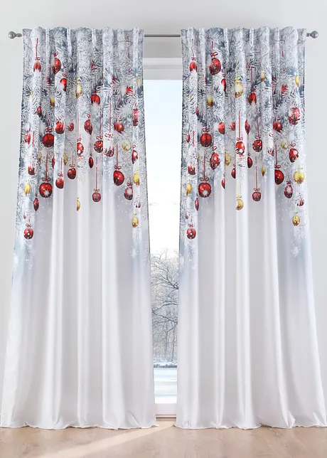 Gardin med juleprint (1 stk.), bonprix