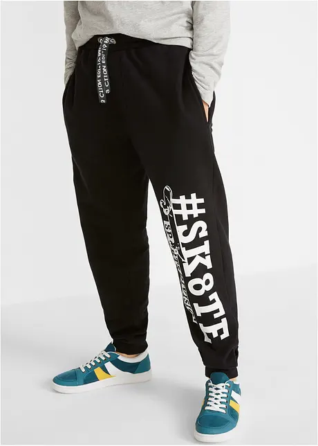 Sweatbukse med kult trykk, økologisk bomull, bpc bonprix collection